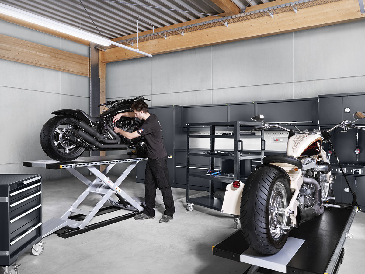 Equipamiento para talleres Harley Davidson