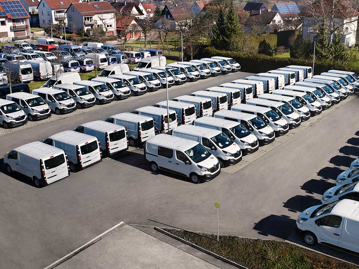 Equipamiento para vehículos para pequeñas y grandes flotas